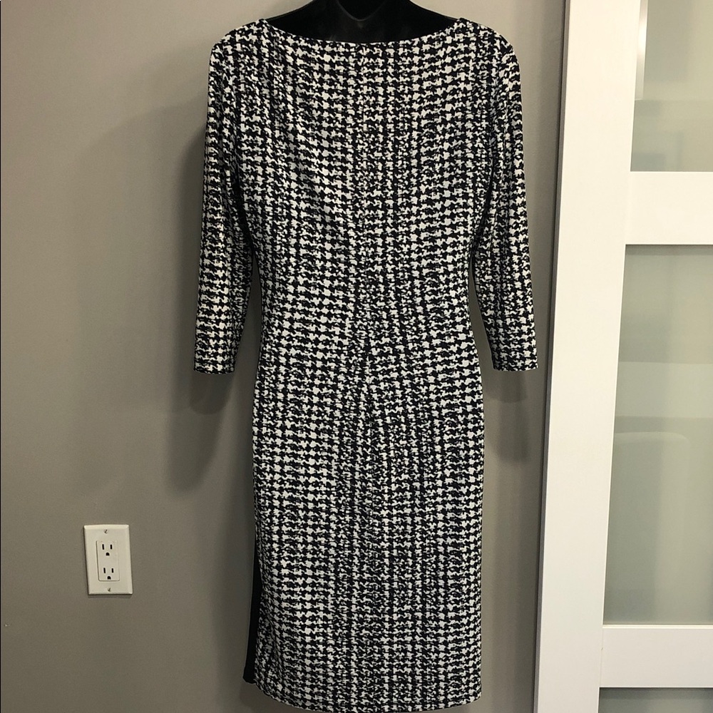 Ralph Lauren Black & White Houndstooth Dress – Women’s Size 6 – Stretch – Lined - Picture 7 of 13